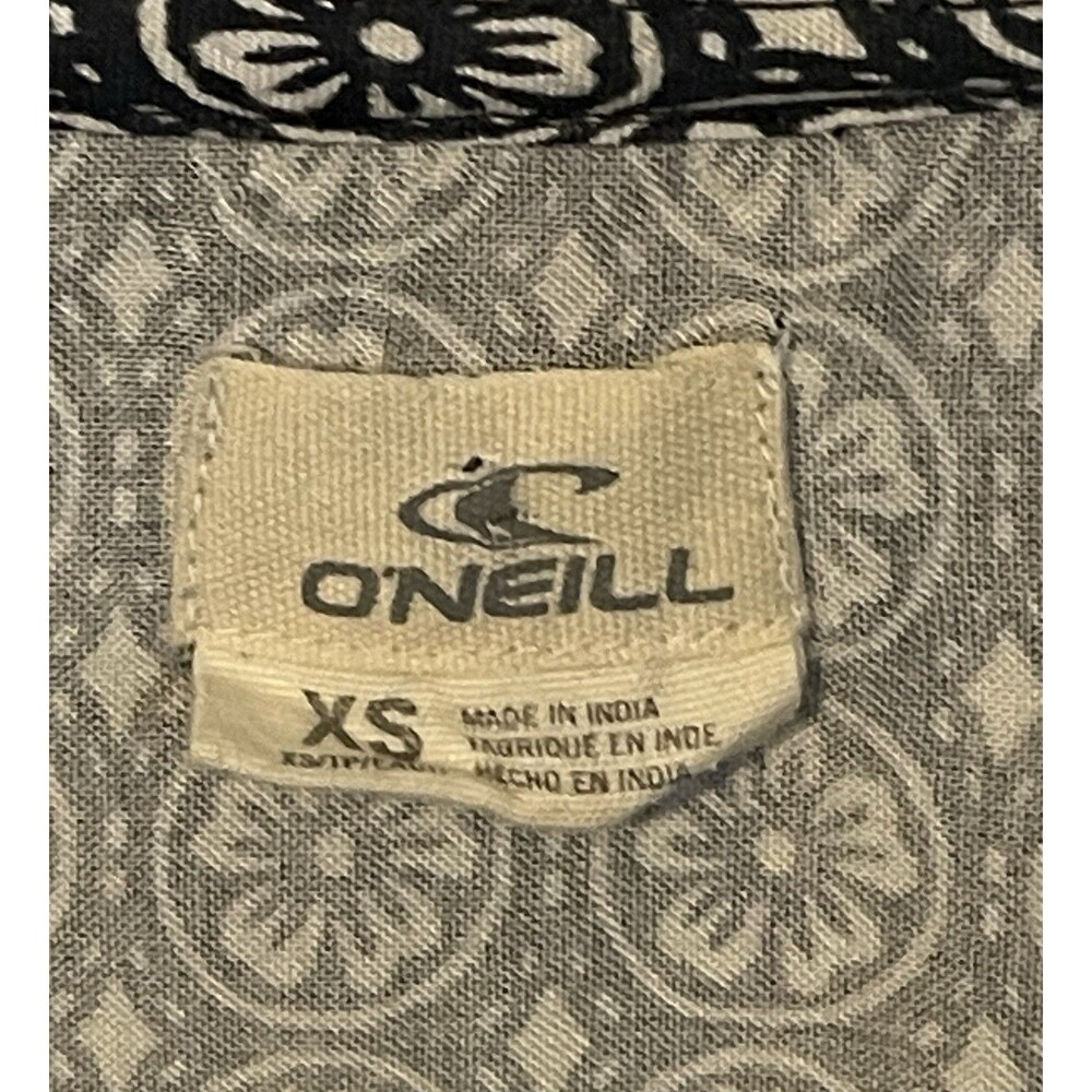 O’neill Dress Boho Bell Sleeve Tastle Tie Vneck Black Blue Maroon Women’s XS - Picture 2 of 8